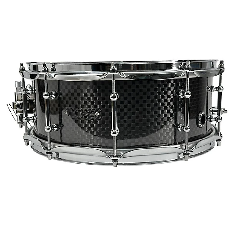 BONE Drums TRUE Carbon Fiber Wide Plain Snare Drum with Chrome Hardware