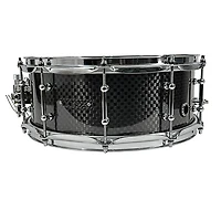 BONE Drums TRUE Carbon Fiber Wide Plain Snare Drum with Chrome Hardware