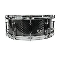 BONE Drums TRUE Carbon Fiber Wide Plain Snare Drum with Chrome Hardware