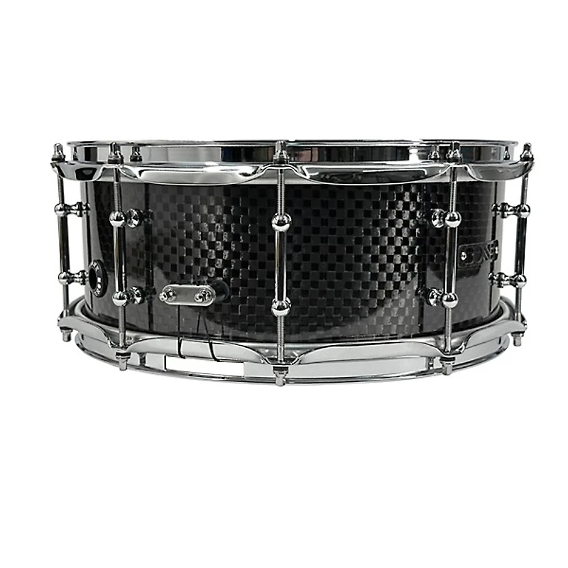 BONE Drums TRUE Carbon Fiber Wide Plain Snare Drum with Chrome Hardware