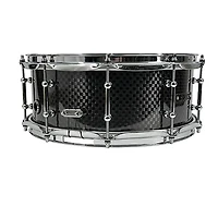 BONE Drums TRUE Carbon Fiber Wide Plain Snare Drum with Chrome Hardware
