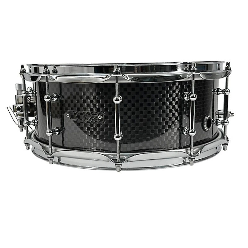 BONE Drums TRUE Carbon Fiber Wide Plain Snare Drum with Chrome Hardware
