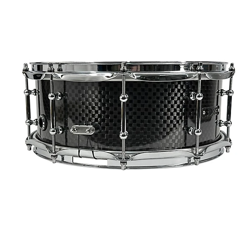 BONE Drums TRUE Carbon Fiber Wide Plain Snare Drum with Chrome Hardware