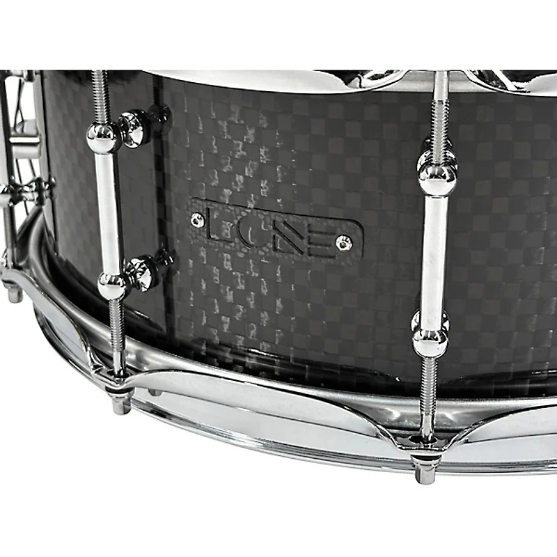 BONE Drums TRUE Carbon Fiber Wide Plain Snare Drum with Chrome Hardware