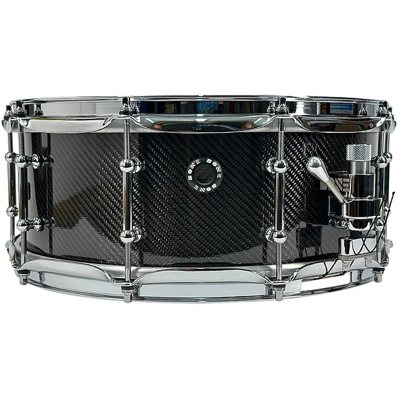 BONE Drums TRUE Carbon Fiber Twill Snare Drum With Chrome Hardware