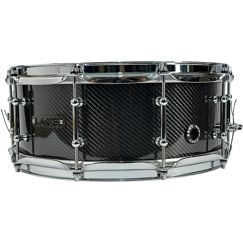 BONE Drums TRUE Carbon Fiber Twill Snare Drum With Chrome Hardware