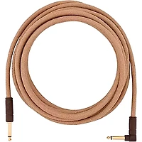 Fender Festival Pure Hemp Straight to Angle Instrument Cable 2-Pack 18.6 ft. Natural