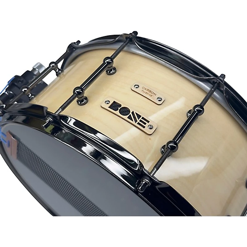 BONE Drums TRUE Carbon Fiber Hybrid Snare Drum with Black Nickel Hardware