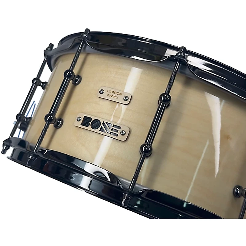 BONE Drums TRUE Carbon Fiber Hybrid Snare Drum with Black Nickel Hardware