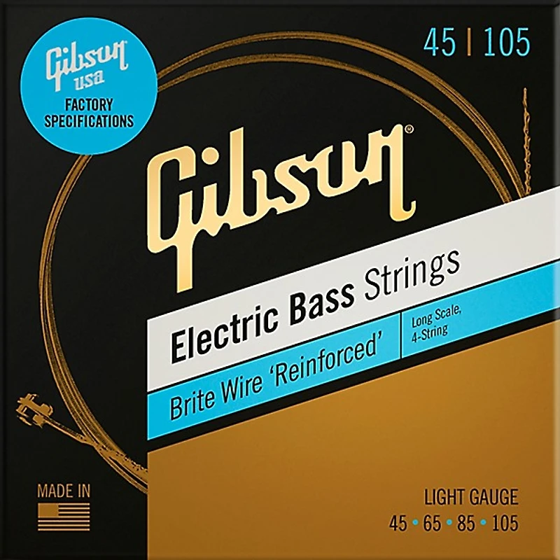 Gibson Long Scale Brite Wire Electric Bass Strings
