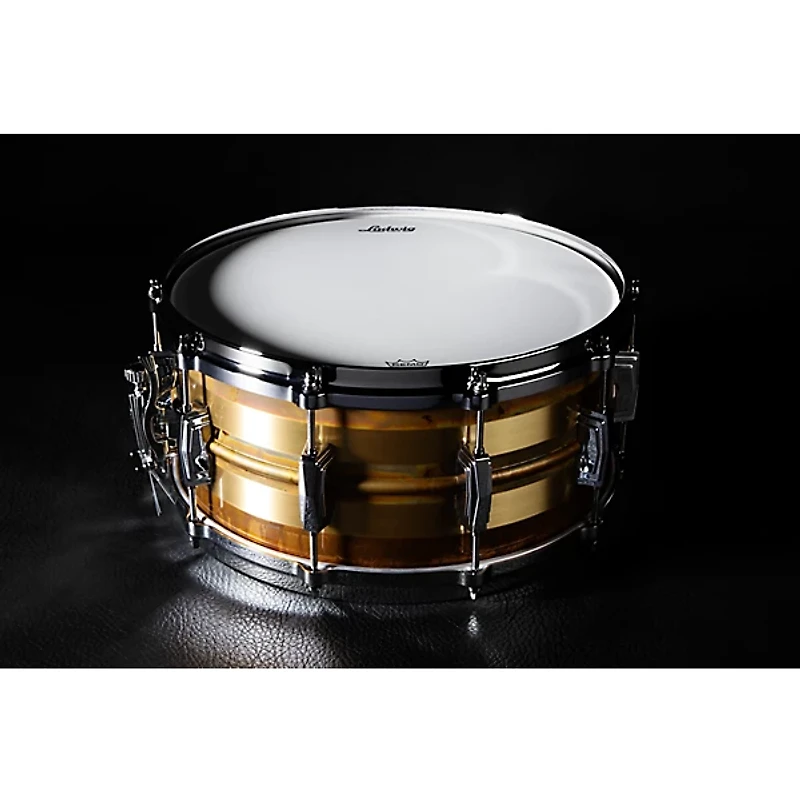 Ludwig Raw Striped Bronze Phonic Snare Drum - 14 x 6.5 in.