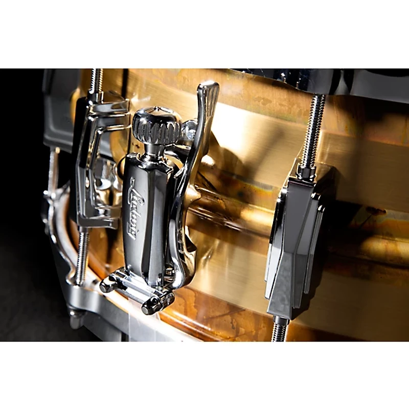 Ludwig Raw Striped Bronze Phonic Snare Drum - 14 x 6.5 in.