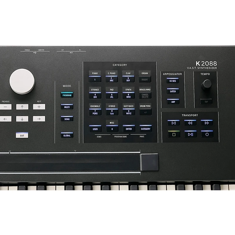 Kurzweil K2088 88-key V.A.S.T. Synthesizer Workstation Black