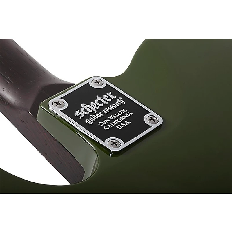 Schecter Guitar Research Jack Fowler PT Electric Guitar - Drab Green