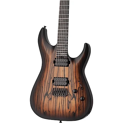 Schecter Guitar Research C-1 Pale Moon Electric Guitar - Natural Satin with Black Burst