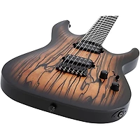 Schecter Guitar Research C-1 Pale Moon Electric Guitar - Natural Satin with Black Burst