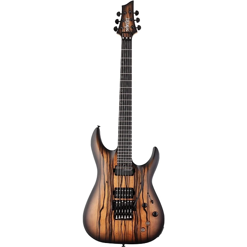 Schecter Guitar Research C-1 FR-S Pale Moon Electric Guitar - Natural Satin with Black Burst