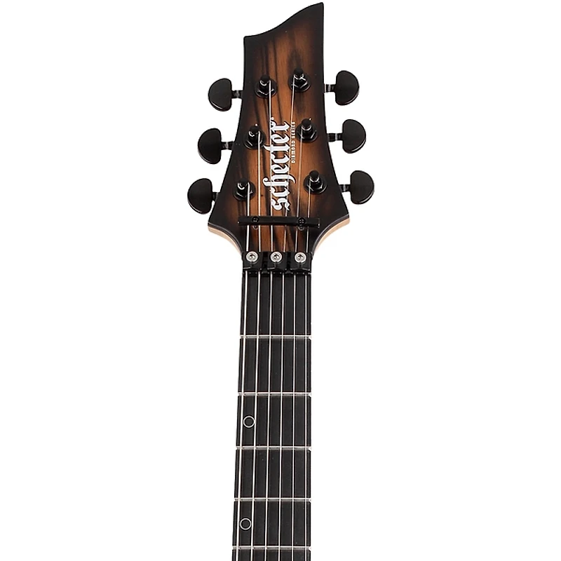 Schecter Guitar Research C-1 FR-S Pale Moon Electric Guitar - Natural Satin with Black Burst