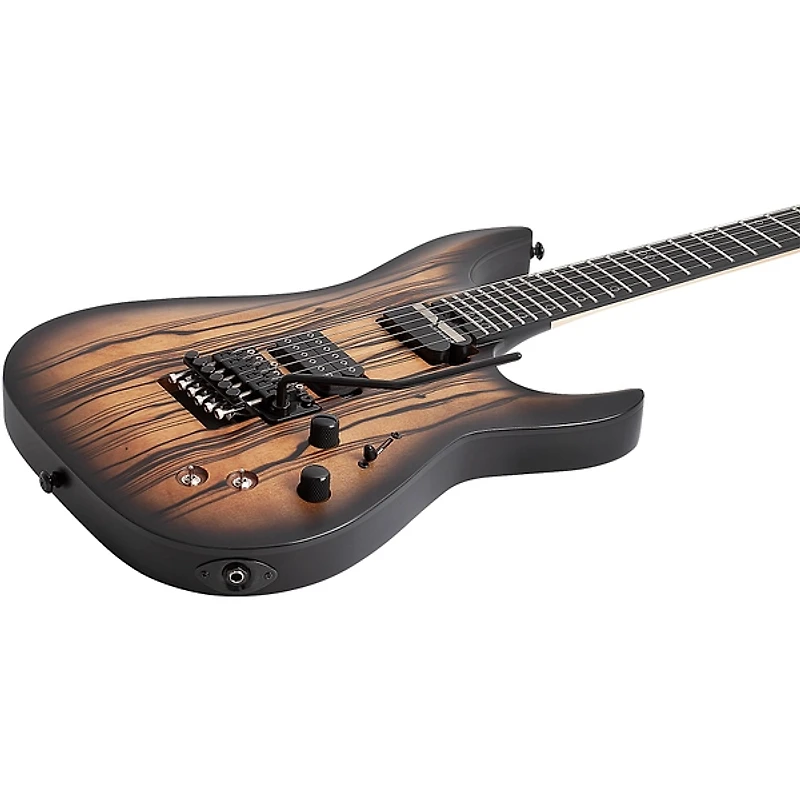 Schecter Guitar Research C-1 FR-S Pale Moon Electric Guitar - Natural Satin with Black Burst
