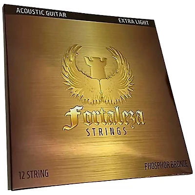 FORTALEZA GUITARS 12 String Phosphor Bronze Acoustic Guitar Strings Extra Light (10-46)