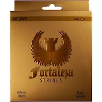 FORTALEZA GUITARS Stainless Steel Loop End Bajo Quinto Strings