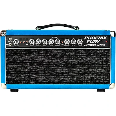 Amplified Nation Phoenix Fury 50W Tube Guitar Amp Head - Turquoise Suede