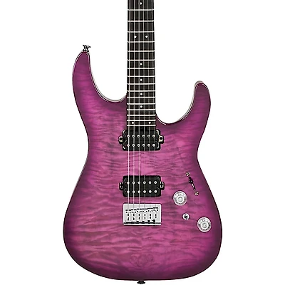 Charvel Pro-Mod Plus Dinky DK24 HH HT E QM Electric Guitar - Violet Radiance