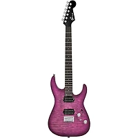 Charvel Pro-Mod Plus Dinky DK24 HH HT E QM Electric Guitar - Violet Radiance
