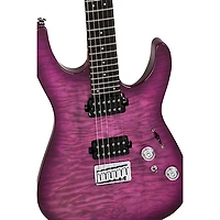 Charvel Pro-Mod Plus Dinky DK24 HH HT E QM Electric Guitar - Violet Radiance