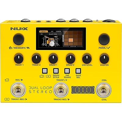 NUX Dual Loop Stereo Pedal - Yellow