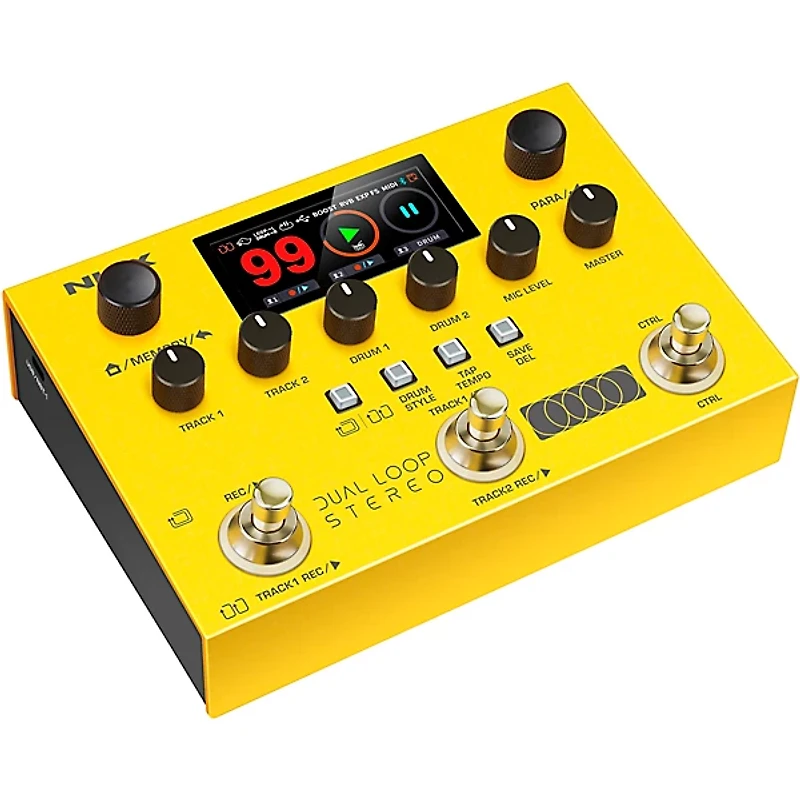 NUX Dual Loop Stereo Pedal - Yellow