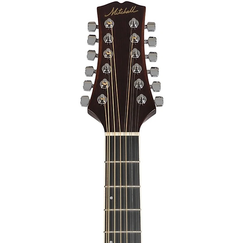 Mitchell D20012E Dreadnought 12-String Acoustic-Electric Guitar - Natural