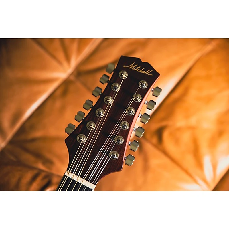 Mitchell D20012E Dreadnought 12-String Acoustic-Electric Guitar - Natural