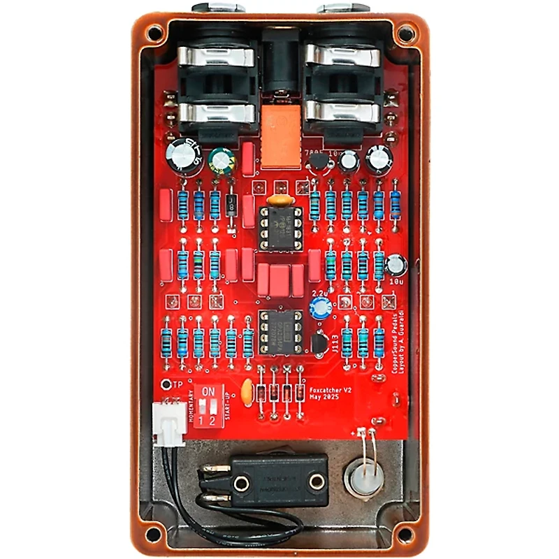 CopperSound Pedals Foxcatcher V2 Multi-Mode Overdrive Effects Pedal Copper