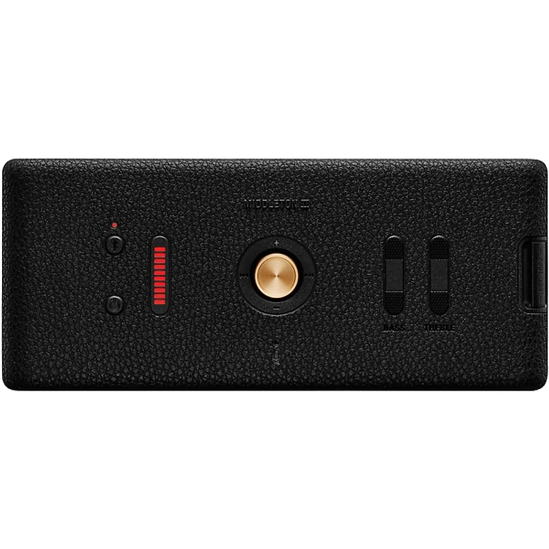 Marshall Middleton II Portable Bluetooth Speaker Black and Brass