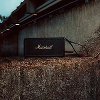 Marshall Middleton II Portable Bluetooth Speaker Black and Brass
