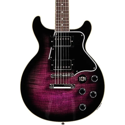 Epiphone Les Paul Special Double Cut Figured Electric Guitar - Dark Purple Burst