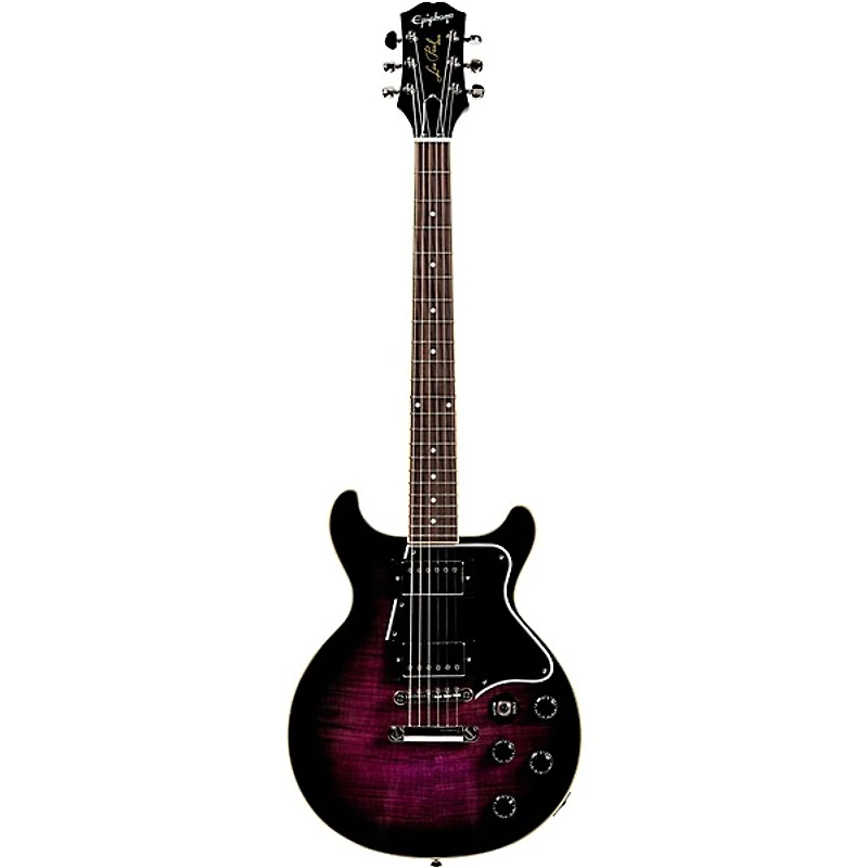 Epiphone Les Paul Special Double Cut Figured Electric Guitar - Dark Purple Burst
