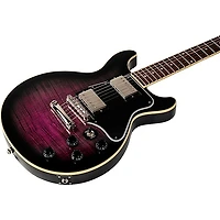 Epiphone Les Paul Special Double Cut Figured Electric Guitar - Dark Purple Burst