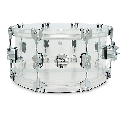 PDP by DW Concept Acrylic Snare Drum - 14 x 6.5 in. Clear Acrylic