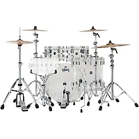 PDP by DW Concept Acrylic 4-Piece Drum Shell Pack - Clear Acrylic