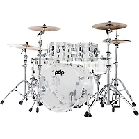 PDP by DW Concept Acrylic 4-Piece Drum Shell Pack - Clear Acrylic