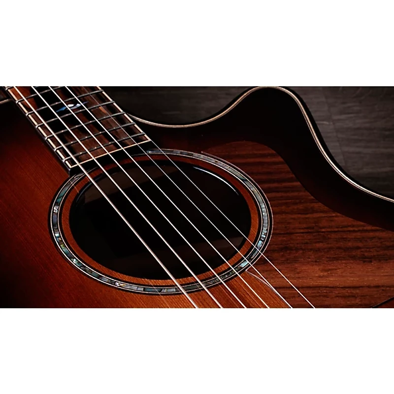 Taylor Next Generation 814ce Builder's Edition Sinker Redwood Acoustic-Electric Guitar - Shaded Edge Burst