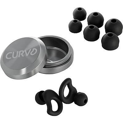 Decibullz CURVD Everyday Earplugs and Case Clip