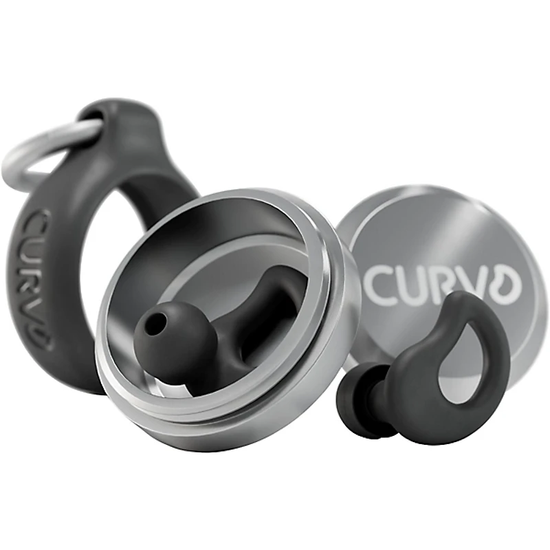 Decibullz CURVD Everyday Earplugs and Case Clip