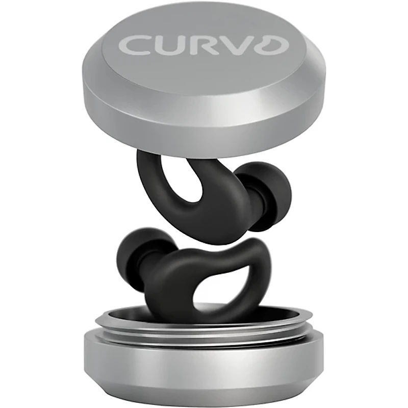Decibullz CURVD Everyday Earplugs and Case Clip