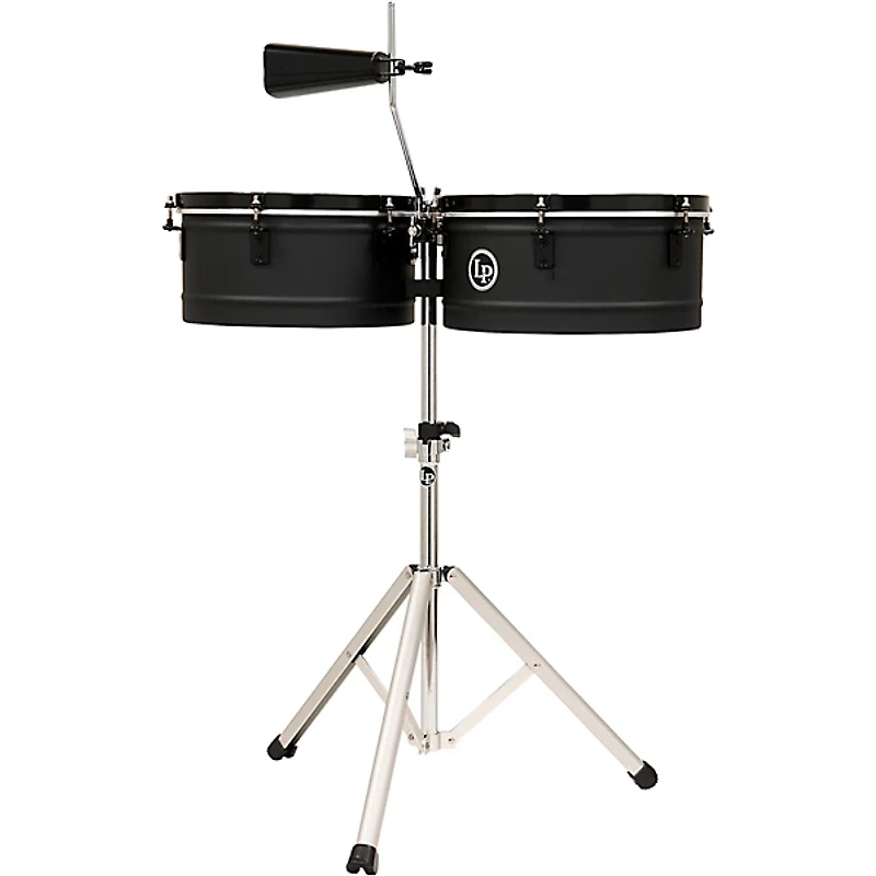 LP City Series Steel Timbales - 13 and 14 in. Black Sand