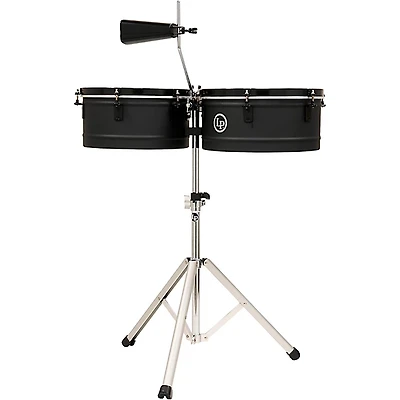 LP City Series Steel Timbales - 13 and 14 in. Black Sand