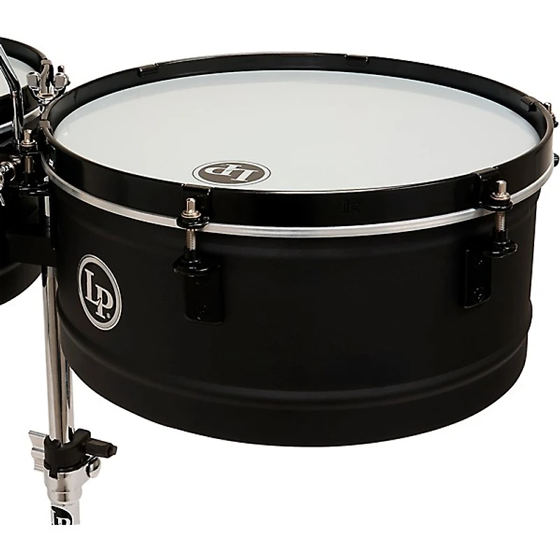 LP City Series Steel Timbales - 13 and 14 in. Black Sand