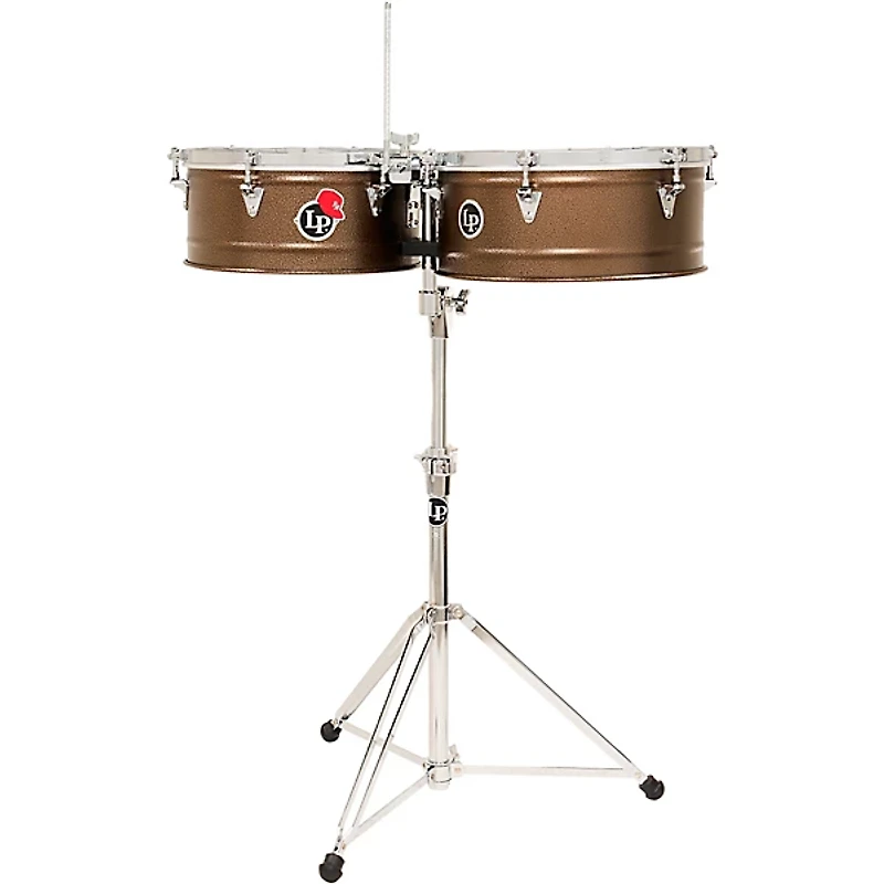 LP Pedrito Steel Timbales - 14 and 15 in. Deep Mocha Steel
